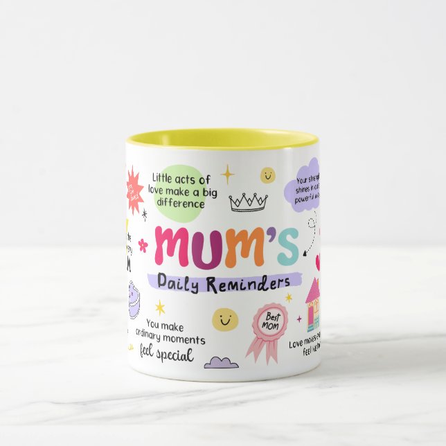 Tasse Rappel Quotidien pour Maman (Centre)