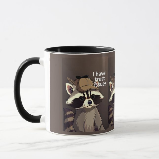 Tasse Raton Laveur Problèmes de Confiance | Raton  (Gauche)