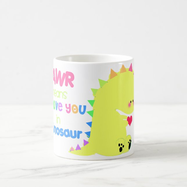 TASSE RAWR de TASSE mignonne de dinosaure (Centre)