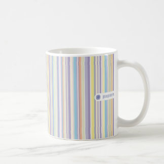 Tasse rayée en pastel