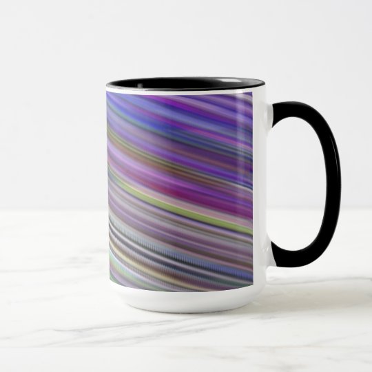 Tasse. Rayures rapides multicolores Mug