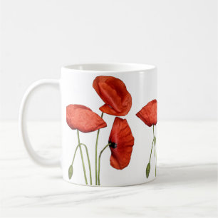 „Tasse Red Rose Mug – Tasse à café florale élégant