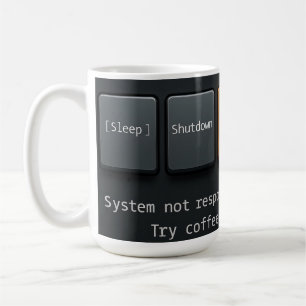Tasse Redémarrage Café – Design amusant inspiré de