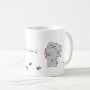 Tasse réfléchie de citation d'éléphant