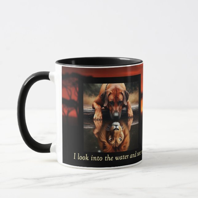 Tasse Reflection of Strength Ridgeback Lion  (Gauche)