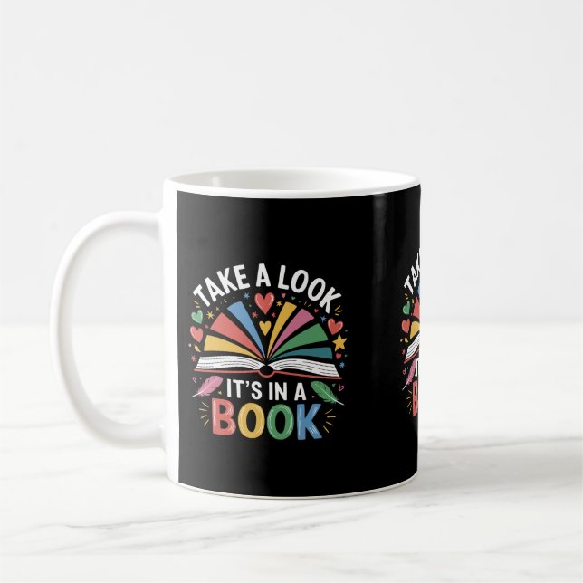 Tasse Regarde C'est dans un livre (Gauche)