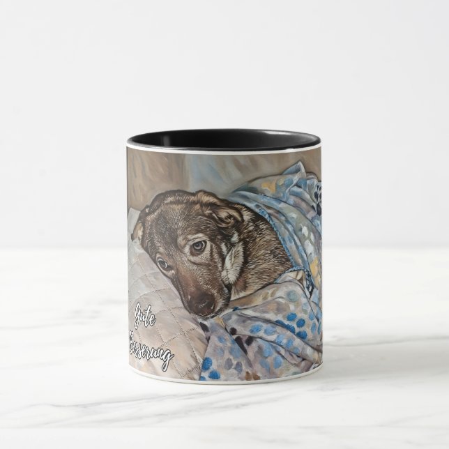 Tasse « Remettez-vous vite en allemand » (Centre)
