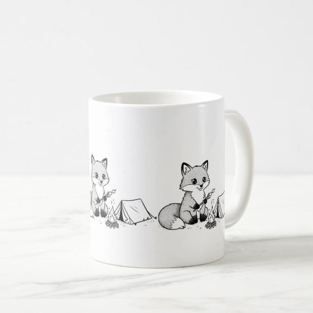 Tasse Ren Feu de Camp Confortable (Devant droit)