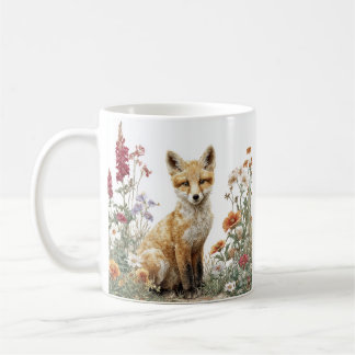 Tasse renard floral capricieux