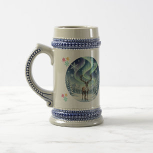 Tasse Renne sous les Aurores Boréales – Élégant
