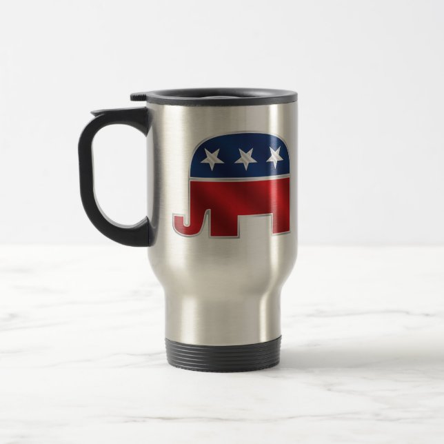 Tasse républicaine de voyage d'éléphant (Gauche)