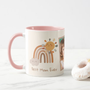 Tasse Rétro Arc-en-Ciel Meilleure Maman du Monde E