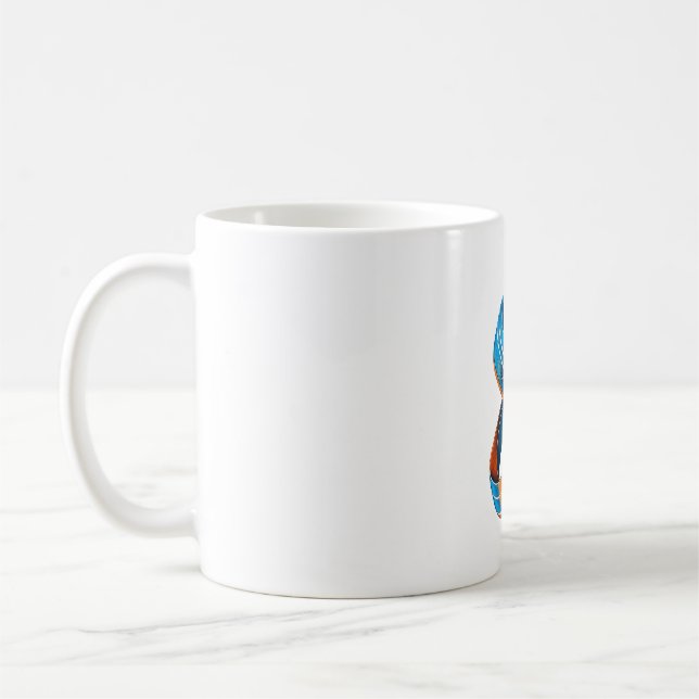 Tasse Rétro Classique Étoile Éclatée Möbius Cinéti (Gauche)