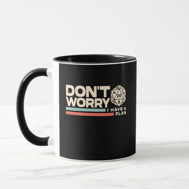 Tasse Rétro Gamer D20 "Ne vous inquiétez pas, j'ai (Gauche)