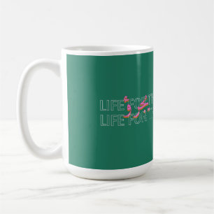 Tasse Rétro « La Vie pour Ceux Qui Osent »