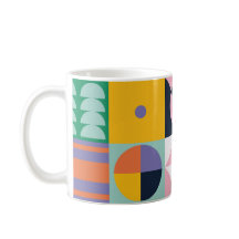 Tasse Rétro Pop Géométrie – Milieu de Siècle Color
