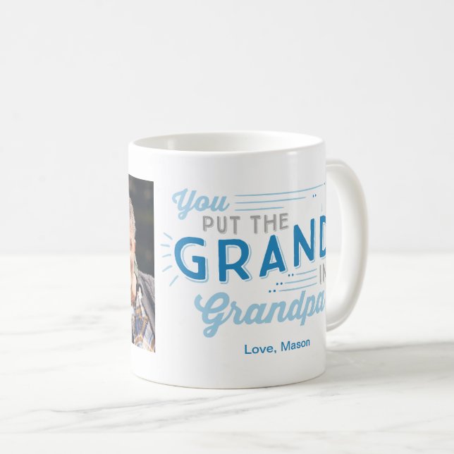 Tasse Rétro Script (Devant droit)
