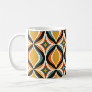 Tasse Rétro Vagues Dorées Après-Midi