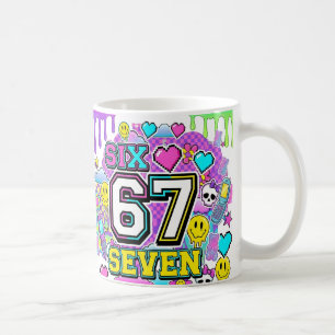 Tasse rétro Y2K 67 Six Seven esthétique