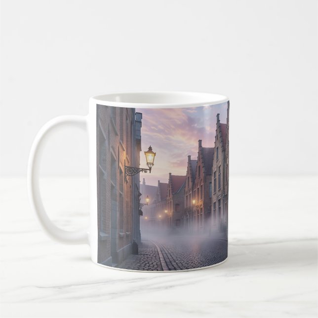 Tasse Rêveur Bruges Lueur de Lanterne Brumeuse (Gauche)