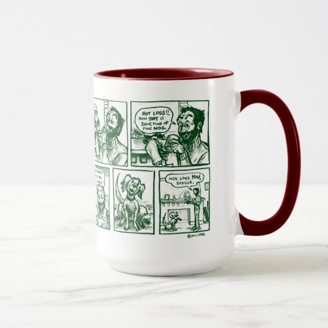 Tasse rêveuse 11-15oz de vacances de Noël (Droite)