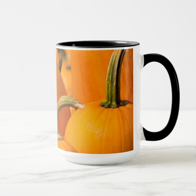 Tasse Ringer noire 425g de la récolte de citrouill (Droite)