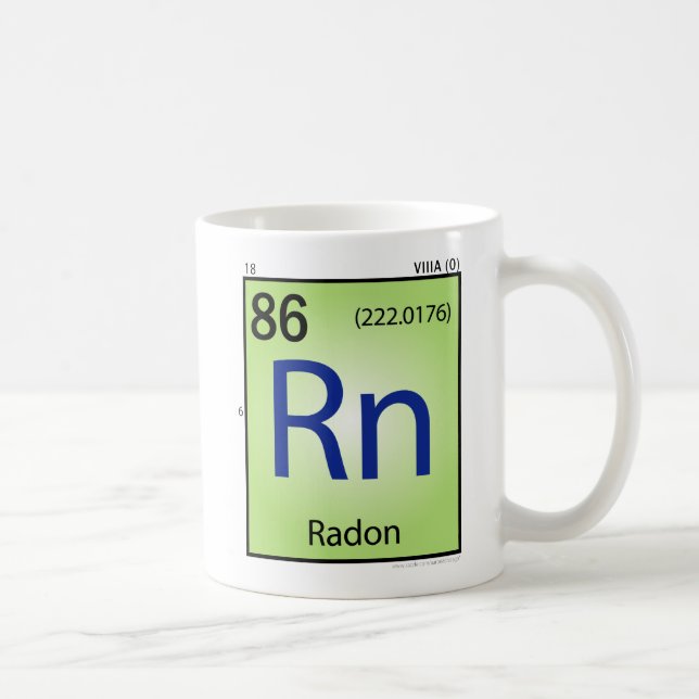 Tasse (Rn) d'élément de radon (Droite)