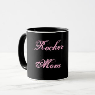 Tasse Rocker Mom Cocoa & Café (Noir & Rose)