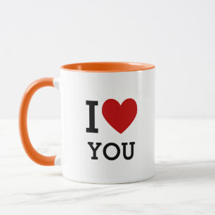 Tasse romantique cadeau mignon "Je t'aime"