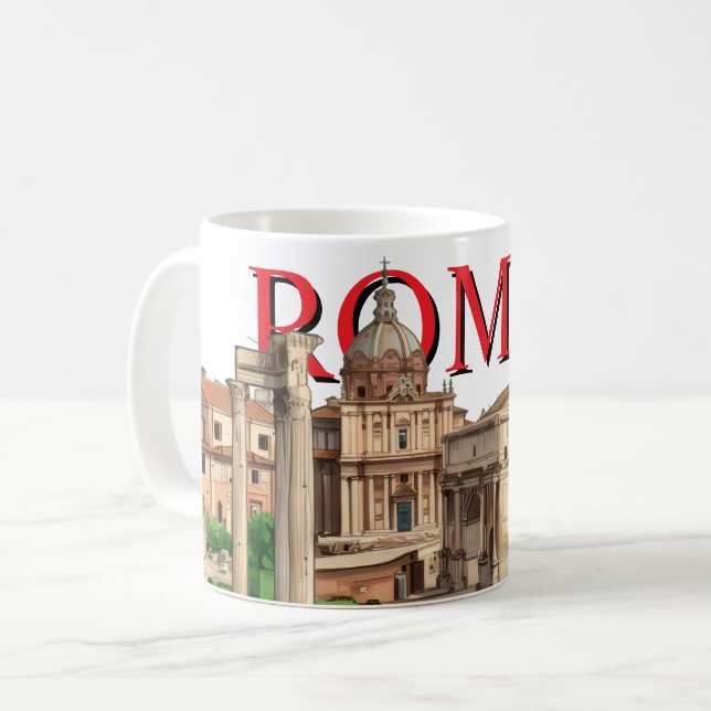 Tasse Rome - Forum Romain | Tasse à café souvenir (Devant gauche)
