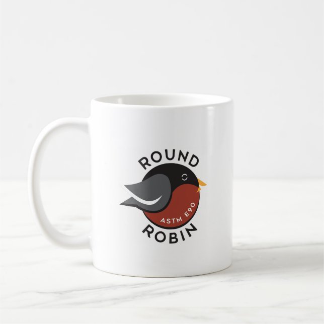 Tasse ronde Robin - blanc (Gauche)