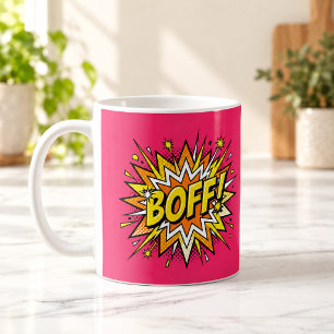 Tasse Rose Chaud Pop Art BD BOFF