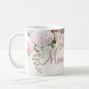 Tasse rose de cadeau du jour de mère de mélange