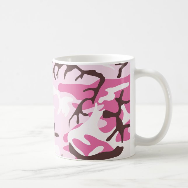 Tasse rose de camouflage (Droite)