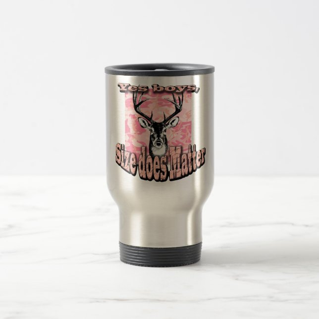 Tasse rose de chasse de mâle de cerfs communs de (Centre)