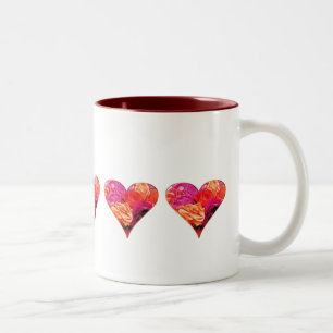 Tasse rose de coeur