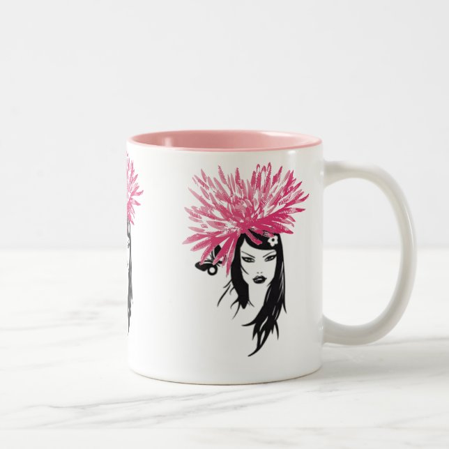 Tasse rose de demoiselle de honneur de Valuegem (Droit)