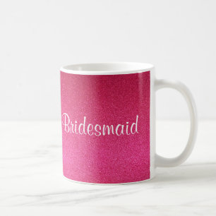 Tasse rose de demoiselle d'honneur de parties