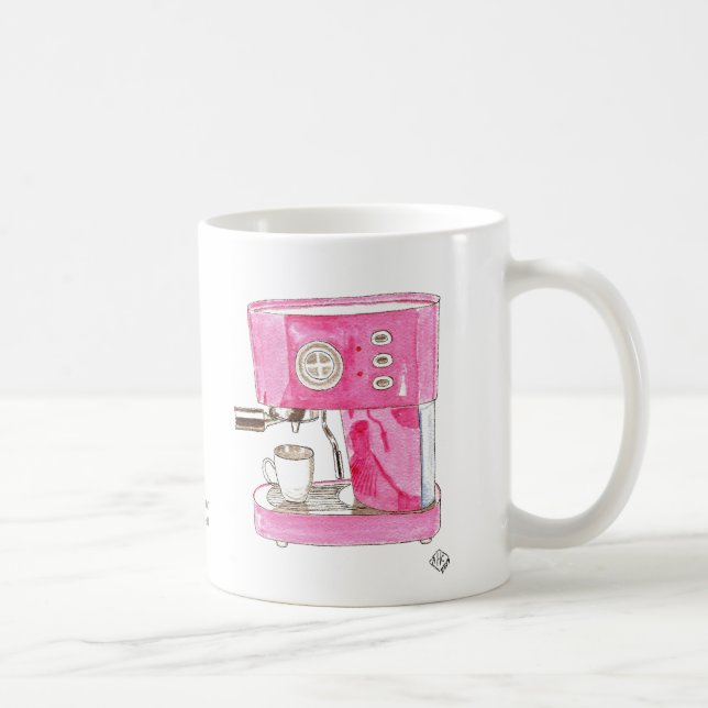 Tasse rose de fabricant de café express (Droite)