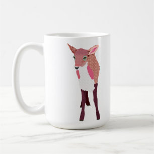 Tasse rose de faon