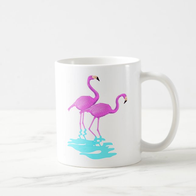 Tasse rose de Flamant rose (Droite)