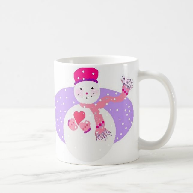 Tasse rose de gallon de neige (Droite)