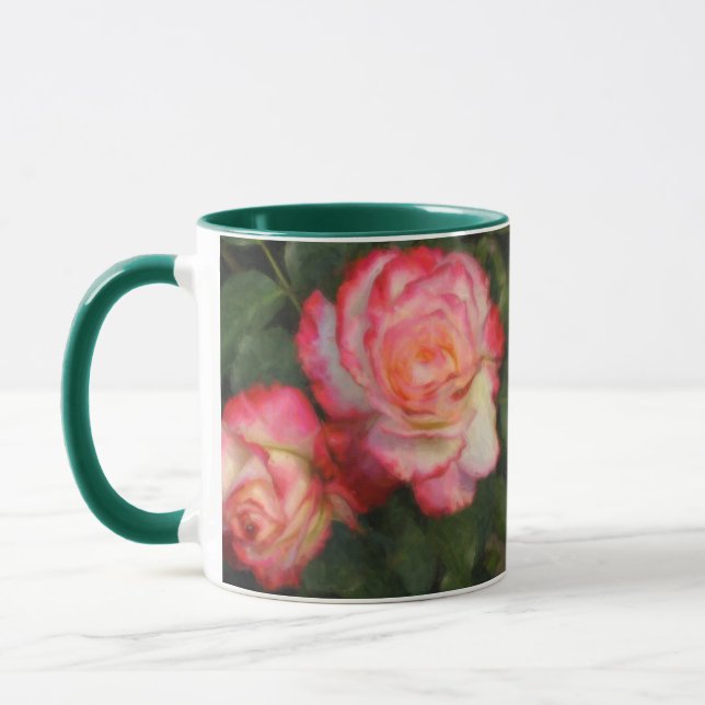Tasse rose de la Reine Elizabeth (Gauche)