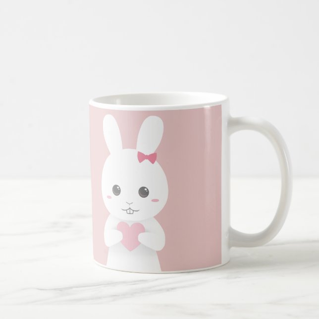 Tasse rose de lapin (Droite)