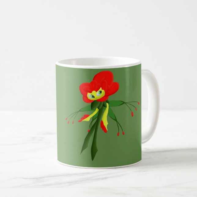 Tasse rose de lutin (Devant droit)