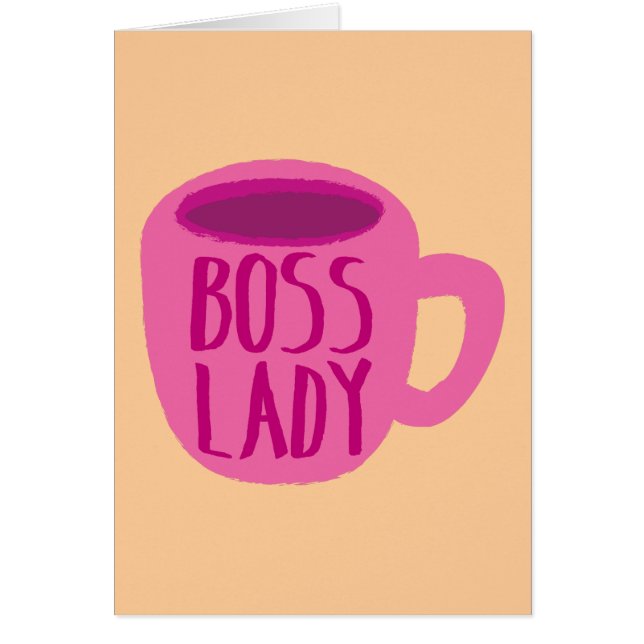 Tasse rose de Madame café de patron (Devant)