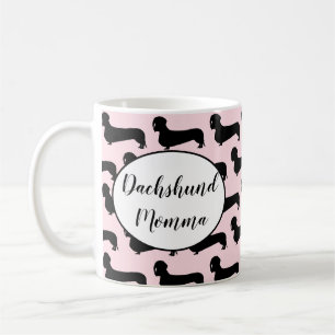 Tasse rose de mamans de teckel