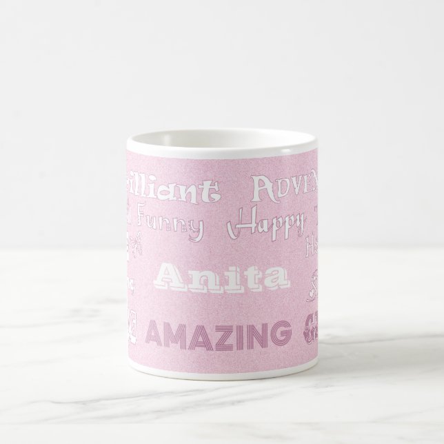 Tasse rose de meilleur ami d'Anita (Centre)