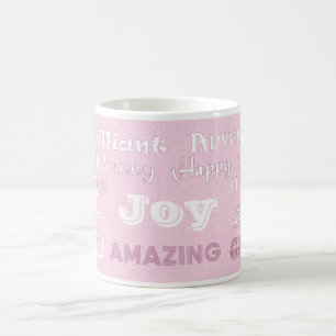Tasse rose de meilleur ami de joie