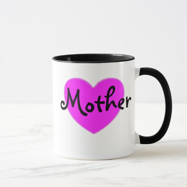 Tasse rose de mère de coeur (Droite)